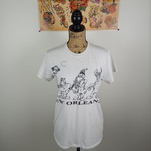 Vintage New Orleans Cat Band Tshirt